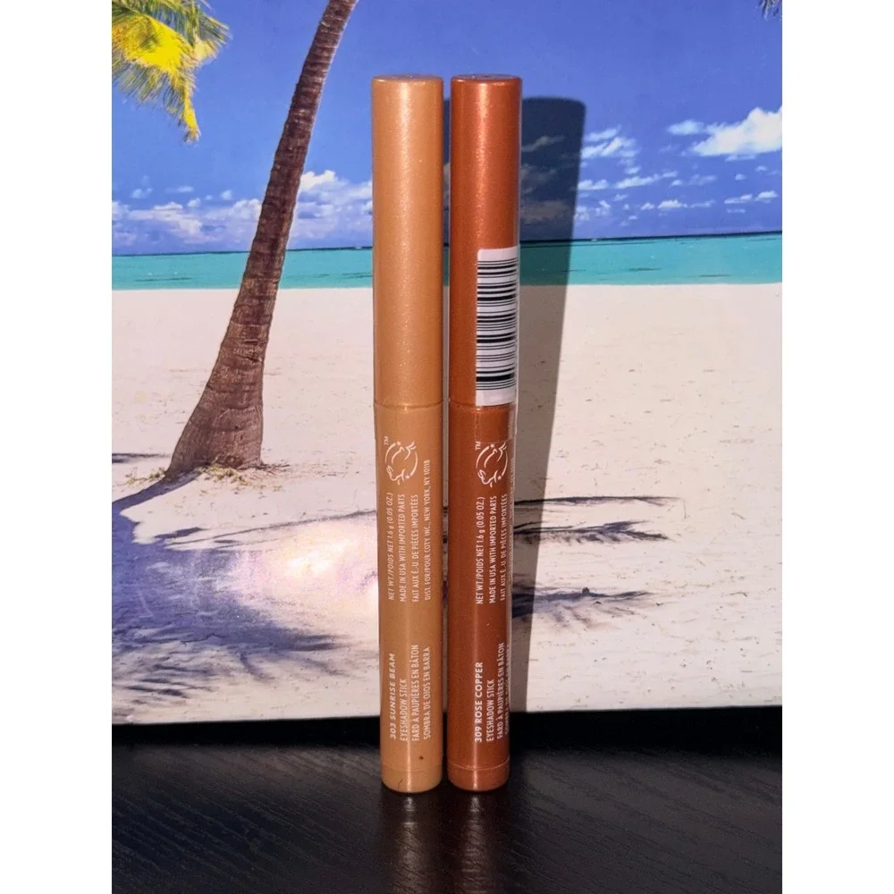 Covergirl Clean Eye Color Eyeshadow Stick Duo Sunrise Beam & Rose Copper Shimmer